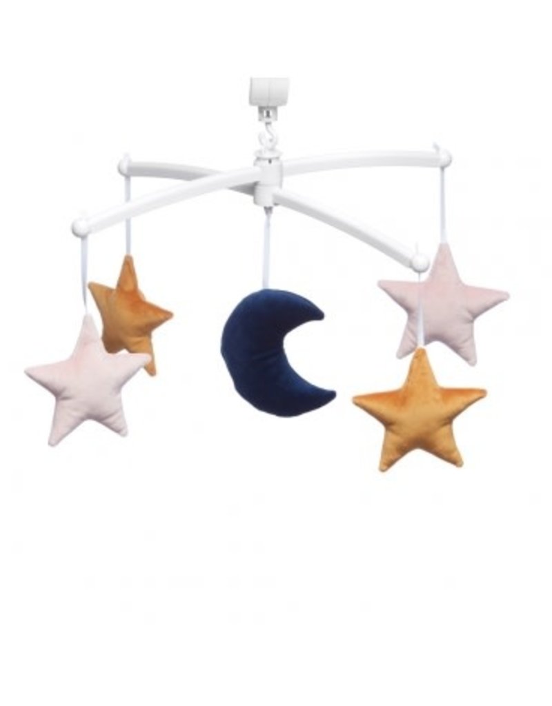 Pouce et Lina PEACOCK BLUE MOON AND STARS MOBILE