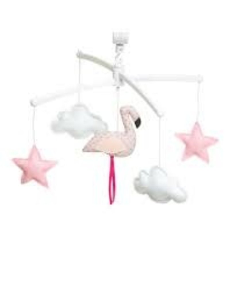 Pouce et Lina PASTEL PINK FLAMINGO MOBILE