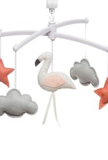 Pouce et Lina WHITE AND CONFETTIS FLAMINGO MOBILE