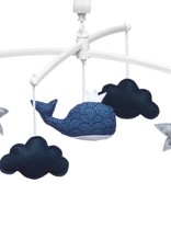 Pouce et Lina BLUE WAVE WHALE MOBILE