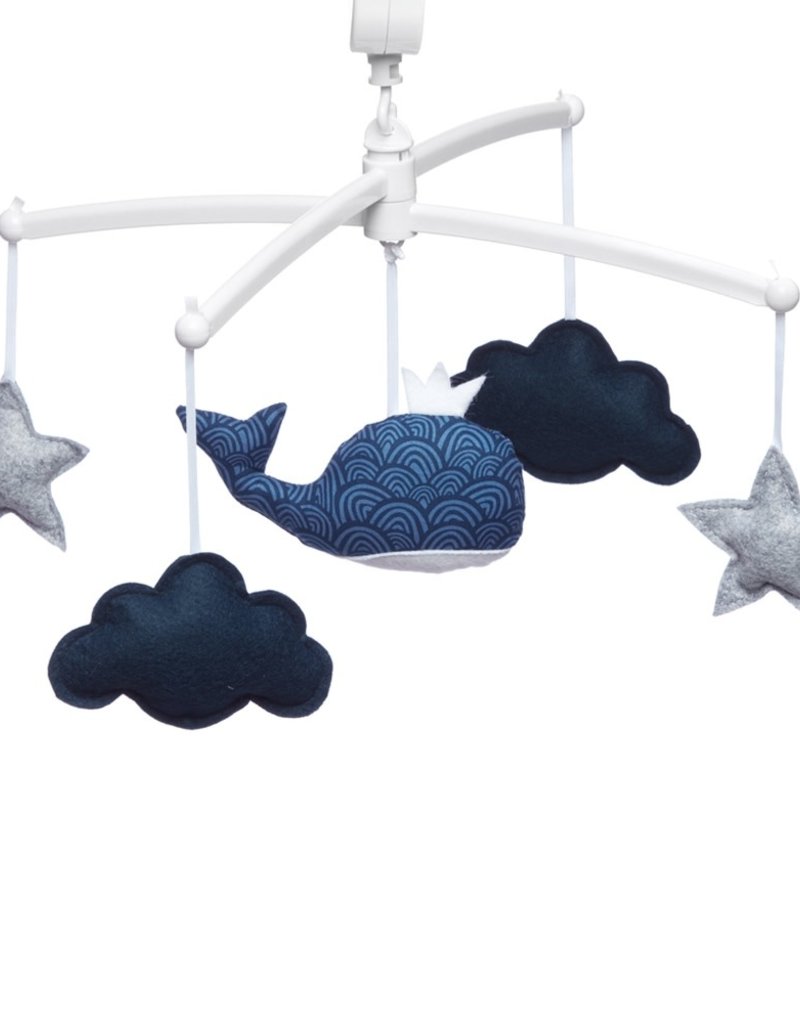 Pouce et Lina BLUE WAVE WHALE MOBILE