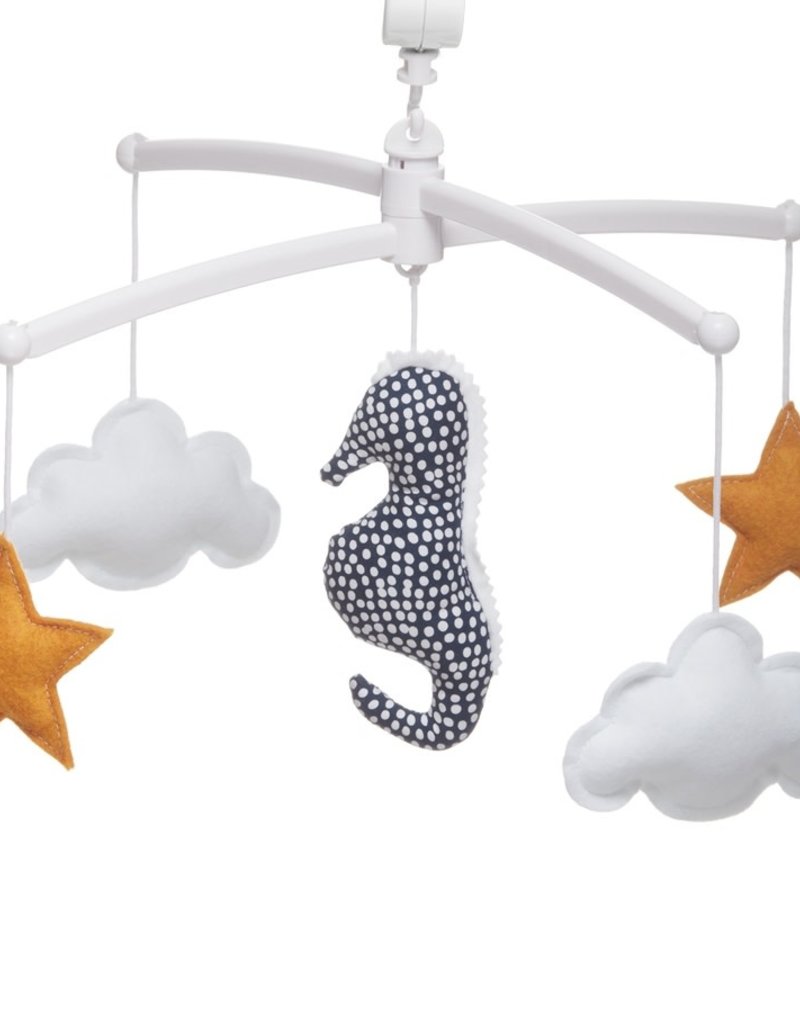 Pouce et Lina NIGHT BLUE SEAHORSE MOBILE