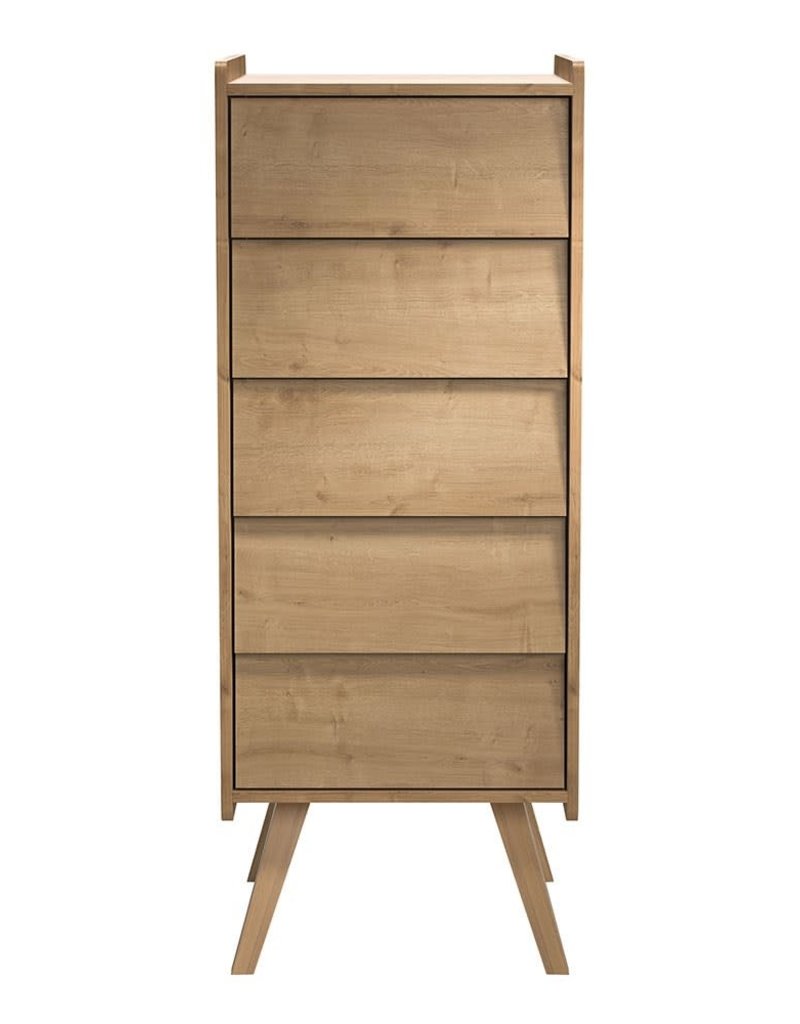 Vox VINTAGE Dresser with 5-drawers Oak