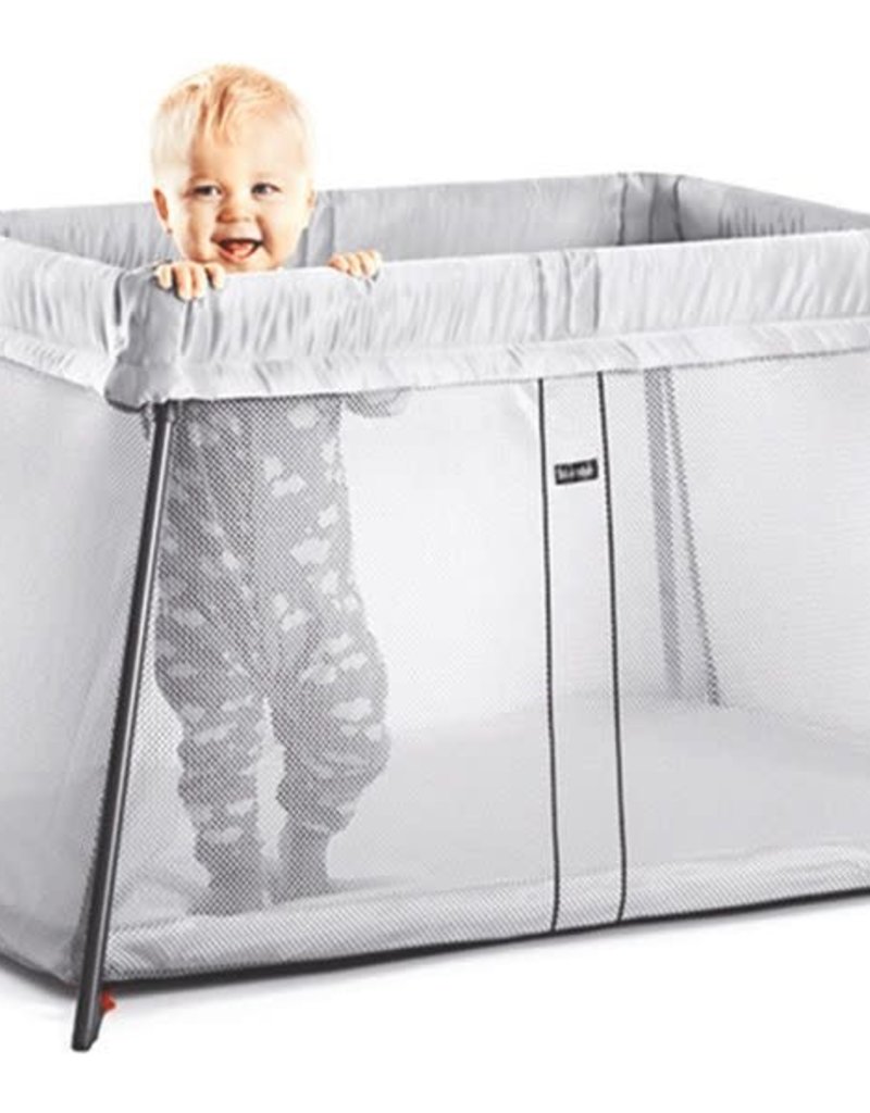 BabyBjörn Travel Crib Light Silver - Mesh incl fitted sheet