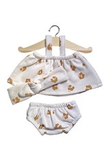 Minikane Ensemble Top Mila en sweat Holly, sa culotte charlotte et  son headband