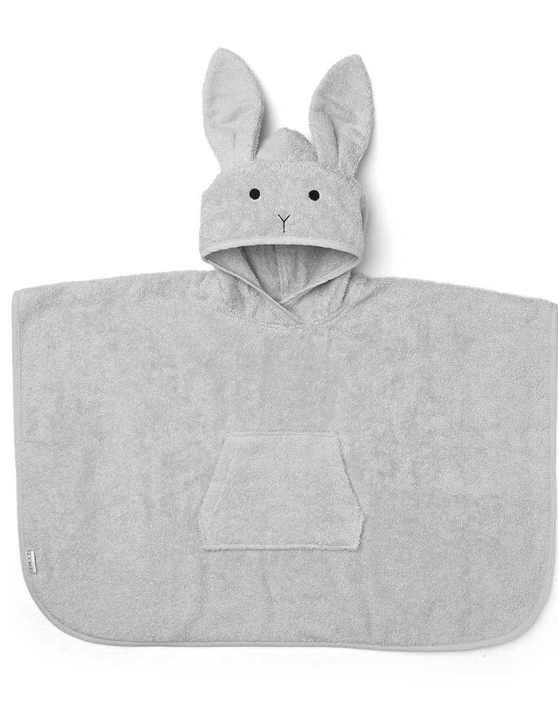 Liewood Orla Poncho - Rabbit dumbo grey