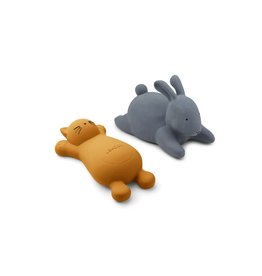 Liewood Vikky Bath Toys 2 Pack - Cat mustard