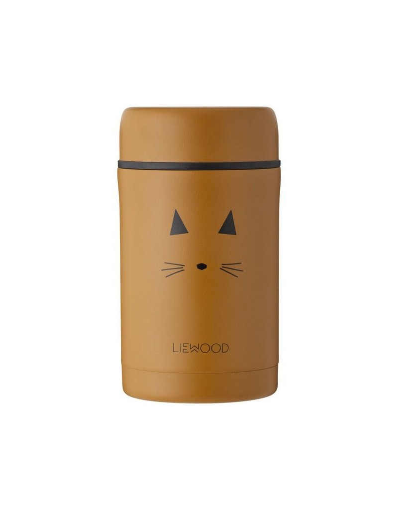 Liewood Bernard Food Jar - 500 ml - Cat mustard