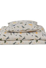 Liewood Ingeborg Bed Linen Junior - Dino dove blue mix