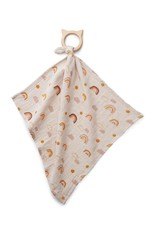 Liewood Dines Teether Cuddle Cloth - Rainbow love sandy