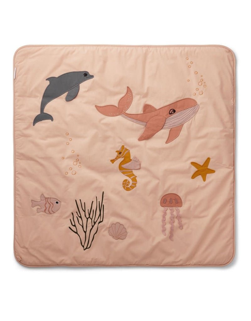 Liewood Glenn Activity Blanket - Sea creature rose mix