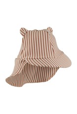 Liewood Senia sun hat seersucker - Y/D Stripe: Tuscany rose/sandy