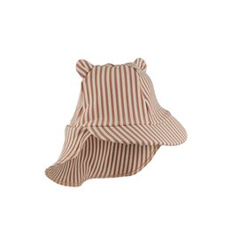 Liewood Senia sun hat seersucker - Y/D Stripe: Tuscany rose/sandy