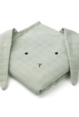 Liewood Hannah Muslin Cloth 2 Pack - Rabbit dusty mint