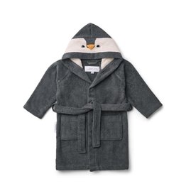 Liewood Lily Bathrobe - Penguin stone grey