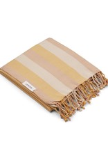 Liewood Mona beach towel - Y/D stripe: Peach/sandy/yellow mellow