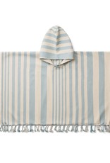 Liewood Roomie Poncho - Y/D stripe: Sea blue/sandy