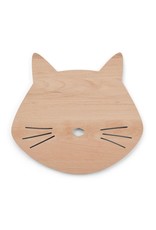 Liewood Troy Wooden Lamp - Cat natural