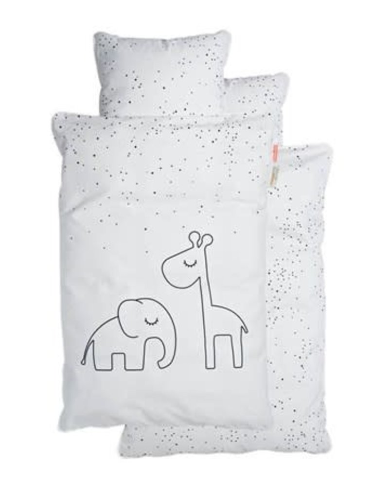 Done By Deer Couvre Lit Dreamy Dots Blanc 100x140 Decoration Babycenter