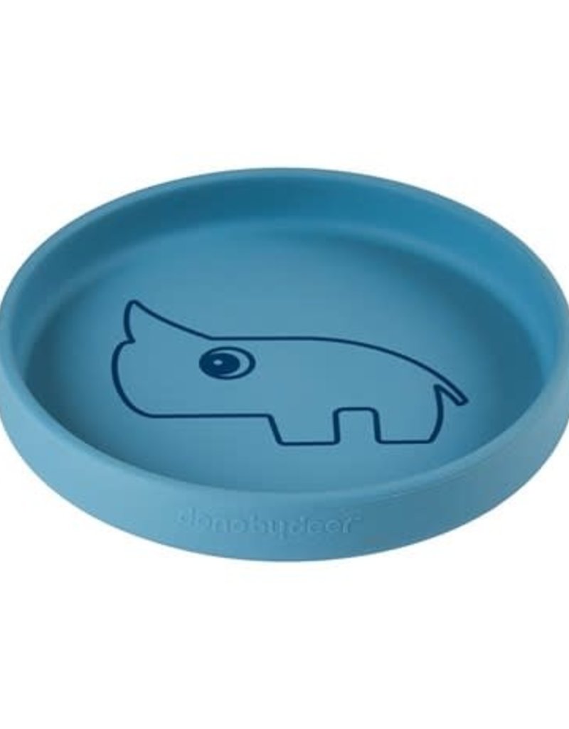 Done by Deer Assiette en silicone - Nozo Blue