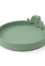 Done by Deer Assiette Peekaboo en silicone - Vert