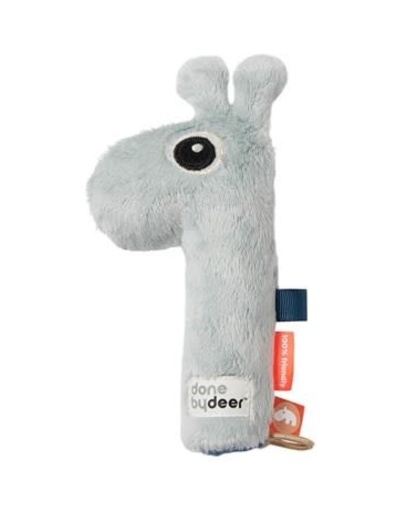 Done by Deer Squeaker rattle Raffi Blue