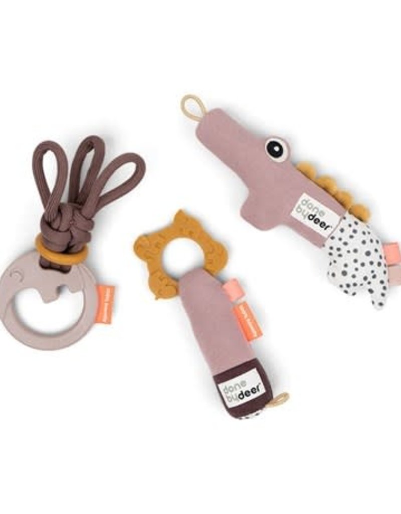 Done by Deer Tiny activity toys gift set Deer friends Powder