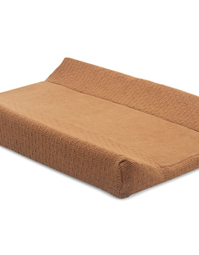 Jollein Housse matelas à langer Bliss Knit 50x70cm - Caramel