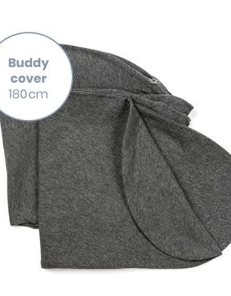 Doomoo Buddy Pillow Cover Chine Anthracite