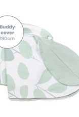 Doomoo Buddy Pillow Cover Leaves Aqua Green