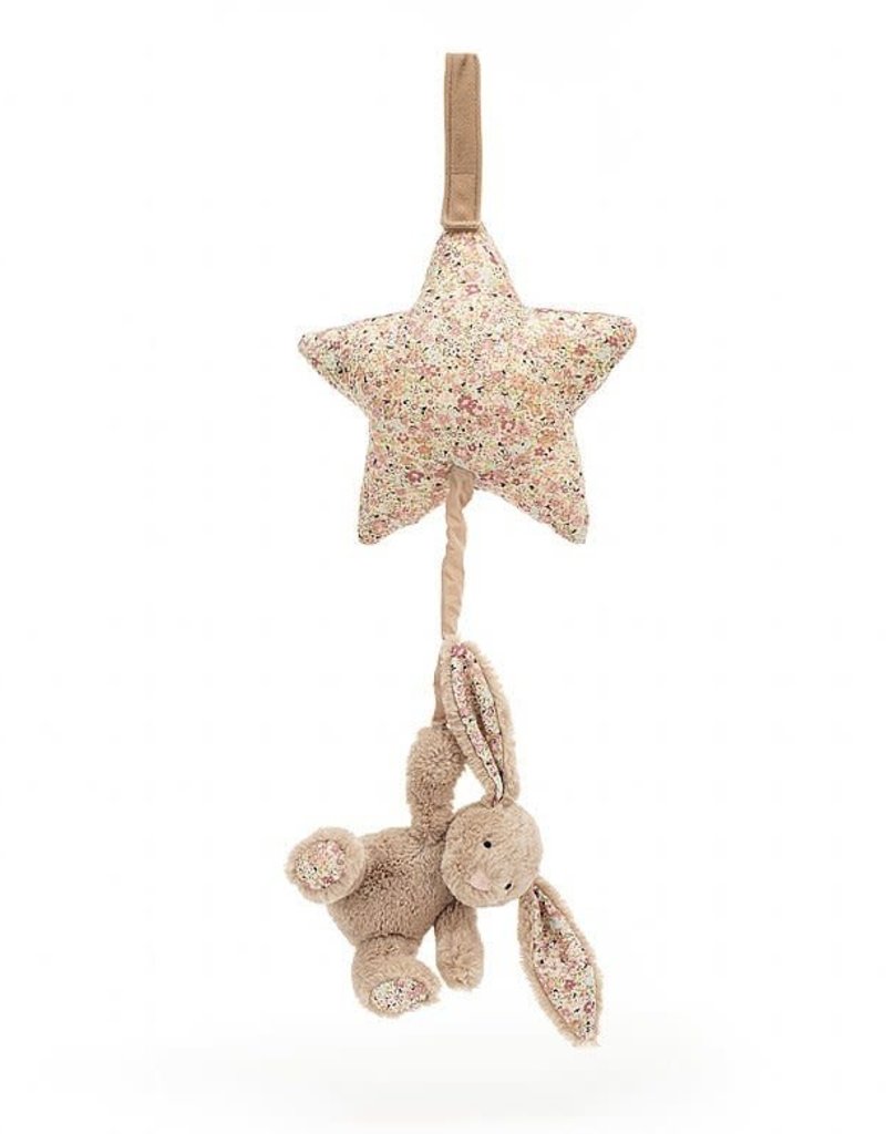 JellyCat Blossom Bea Beige Bunny Musical Pull