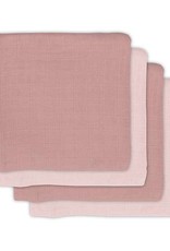 Jollein Hydrofiel Multidoek Bamboe 70x70cm - Pale Pink - 4 Stuks