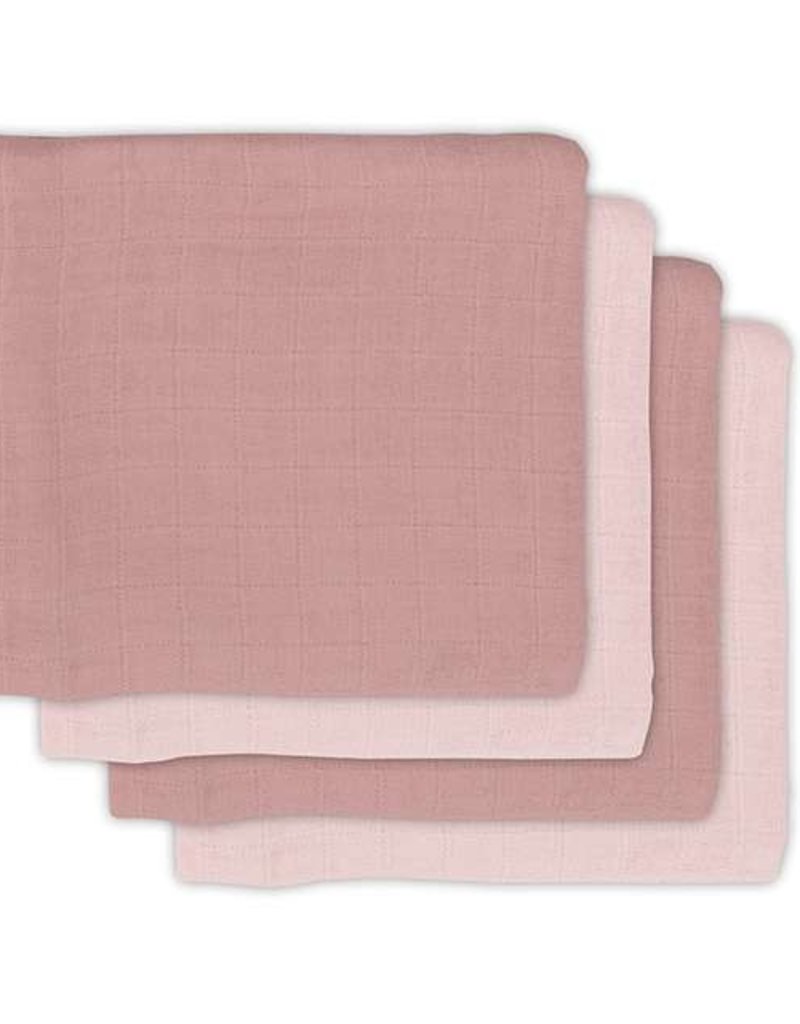 Jollein Hydrofiel Multidoek Bamboe 70x70cm - Pale Pink - 4 Stuks