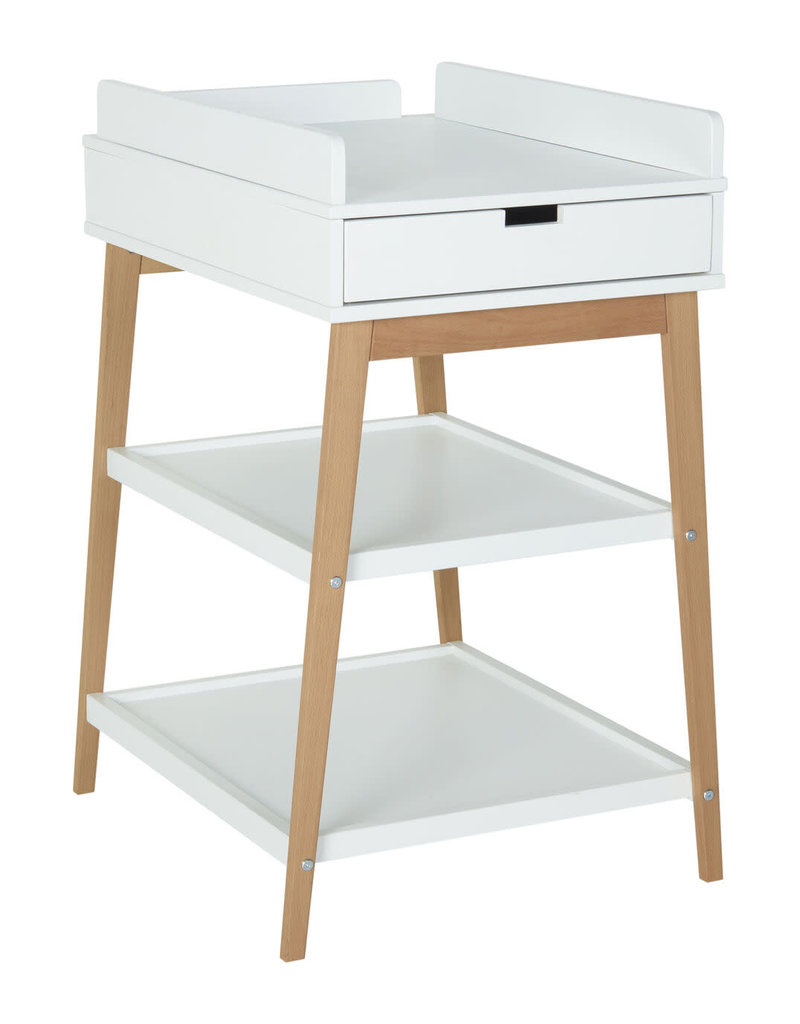 Quax Luiertafel Hip + Lade - White/naturel