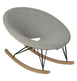 Quax Rocking Adult O Chair De Luxe - Sand Grey