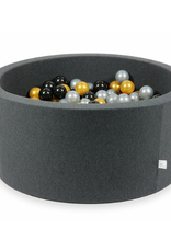 Moje Ballenbad Velvet - Graphite - Grijs/Zwart/Goud