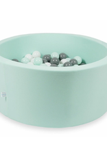 Moje Ballenbad Velvet - Mint - Wit/Grijs/Mint