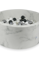 Moje Ballenbad Velvet - Marble - Zwart/Wit/Grijs/Transparant