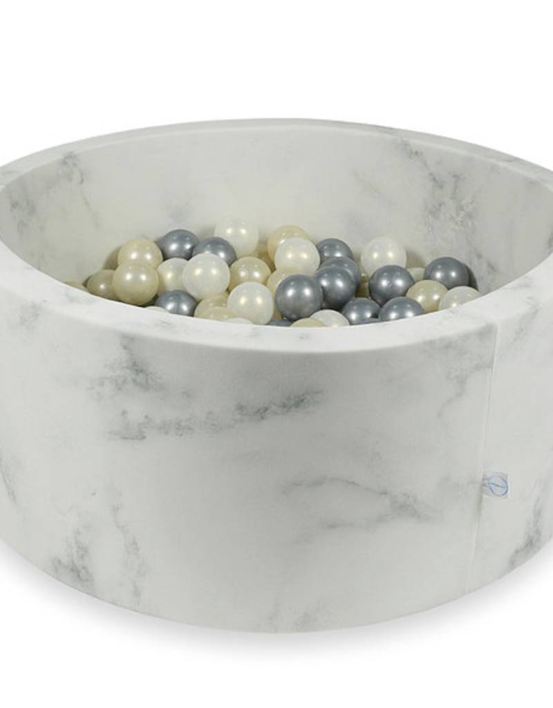 Moje Ballenbad Velvet - Marble - Wit/Grijs/Beige