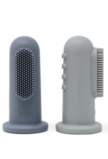 Mushie Finger Toothbrush (Tradewinds/Stone)