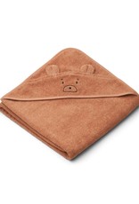 Liewood Augusta Hooded Junior Towel - Mr bear tuscany rose