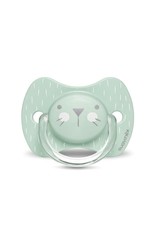 Suavinex Hygge - Soother - Sili. - Reversible - 0/6M - Green Whiskers