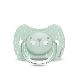 Suavinex Hygge - Soother - Sili. - Reversible - 0/6M - Green Whiskers