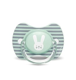 Suavinex Hygge - Soother - Sili. - Reversible - 6/18M - Green Rabbits