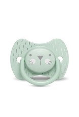Suavinex Hygge - Soother - Sili. - Reversible - +18M - Green Whiskers