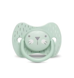 Suavinex Hygge - Soother - Sili. - Reversible - +18M - Green Whiskers