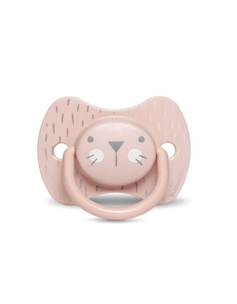 Suavinex Hygge - Soother - Sili. - Reversible - +18M - Pink Whiskers