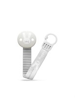 Suavinex Hygge - Soother Clip With Ribbon - Gray