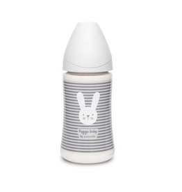 Suavinex Hygge - Bottle - PA - Sili. - 3pos - 270ml - Gray Lines