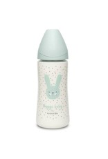 Suavinex Hygge - Bottle - PA - Sili. - 360ml - Green Rabbits